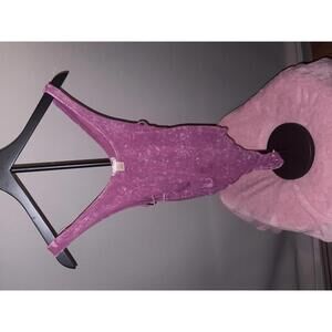 Bozzolo Medium Pink Tie-Dye Bodysuit with Side Straps